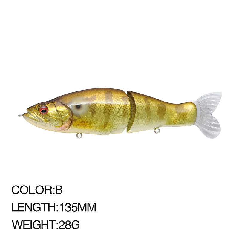 Aile multi-section I Diapositive 135MM 28G Lure Deux Section Aile dure