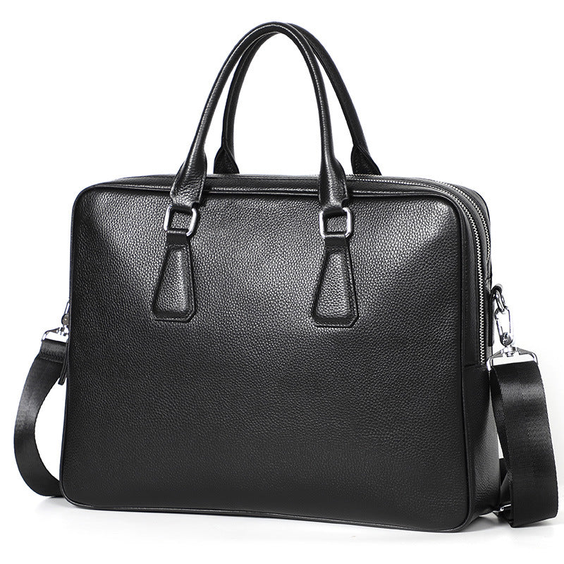 Sac à main Sac à main en cuir pour homme Cowhide horizontale Grande capacité