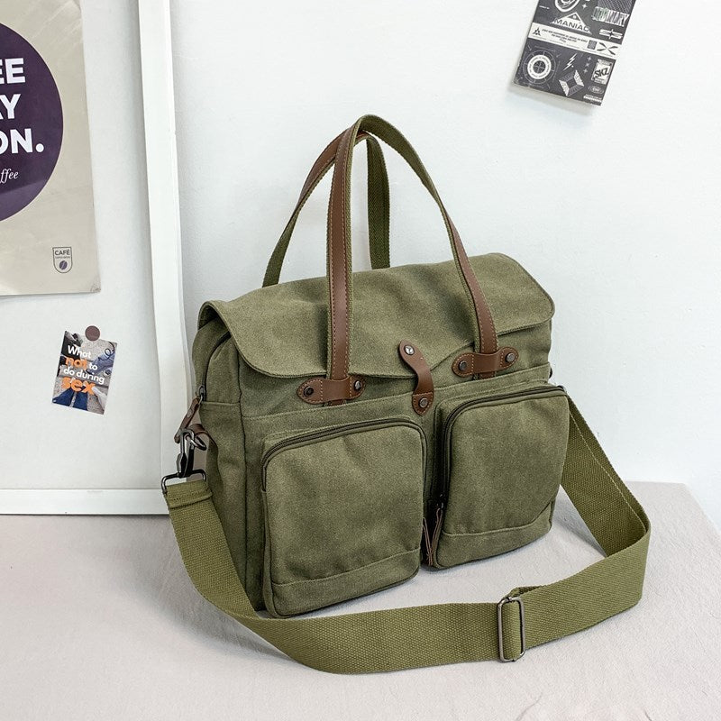 Voyage en plein air Multi-compartiment Grande Capacité Toile Sac de corps pour hommes