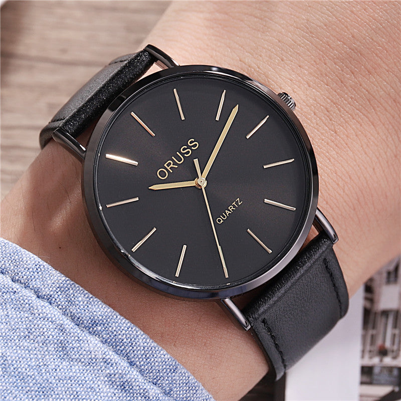 Montre de ceinture ultra-mince de luxe pour homme
