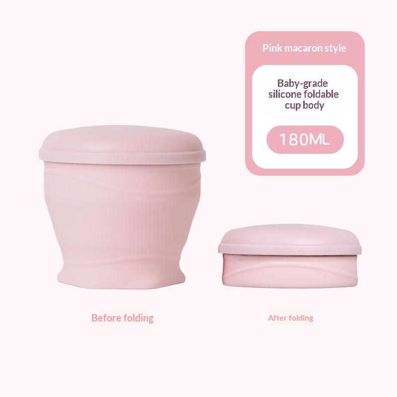 Coupe Macaron Mignon et amusant bouteille d'eau pliante