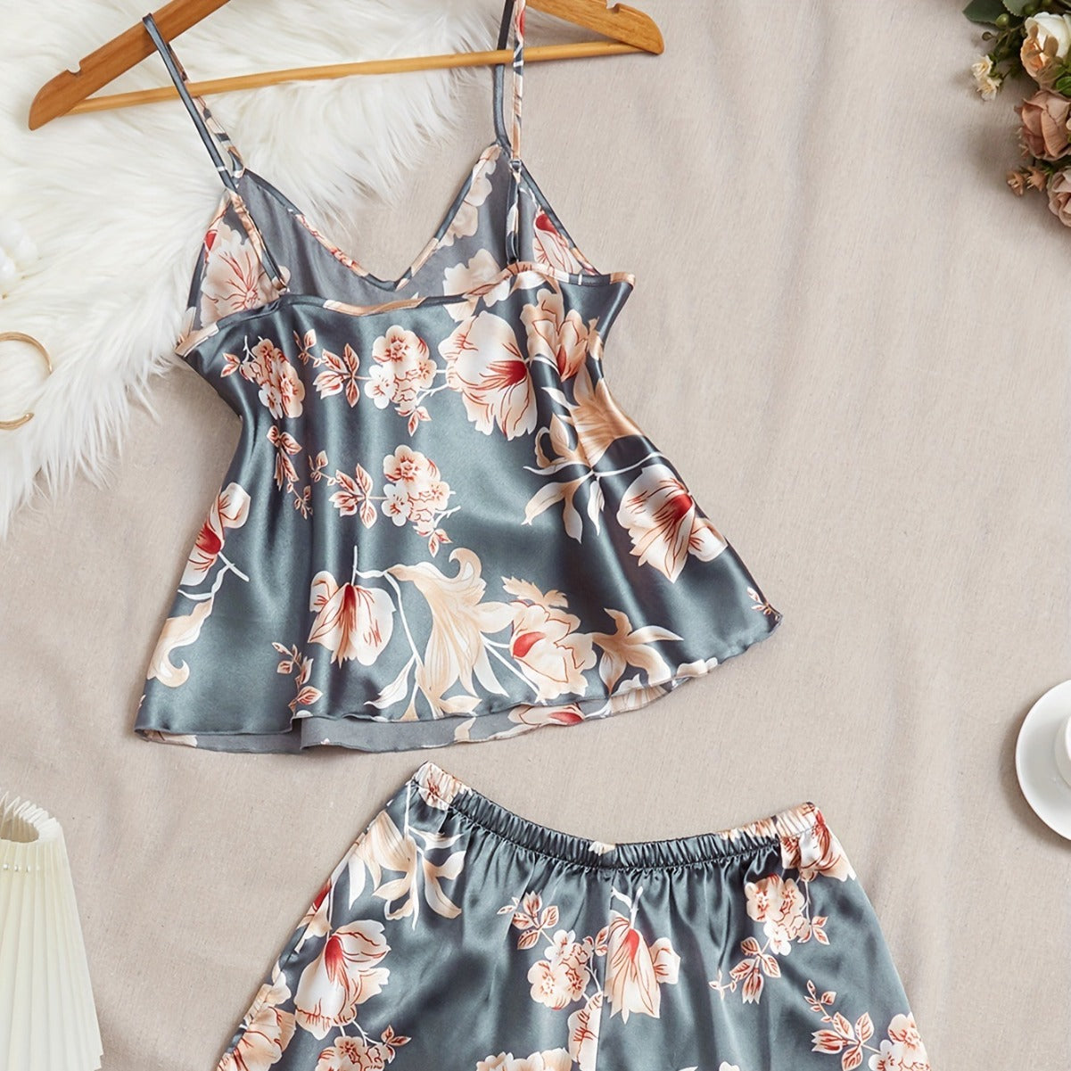 Femmes Casual Léger Tank Top et Shorts à deux pièces