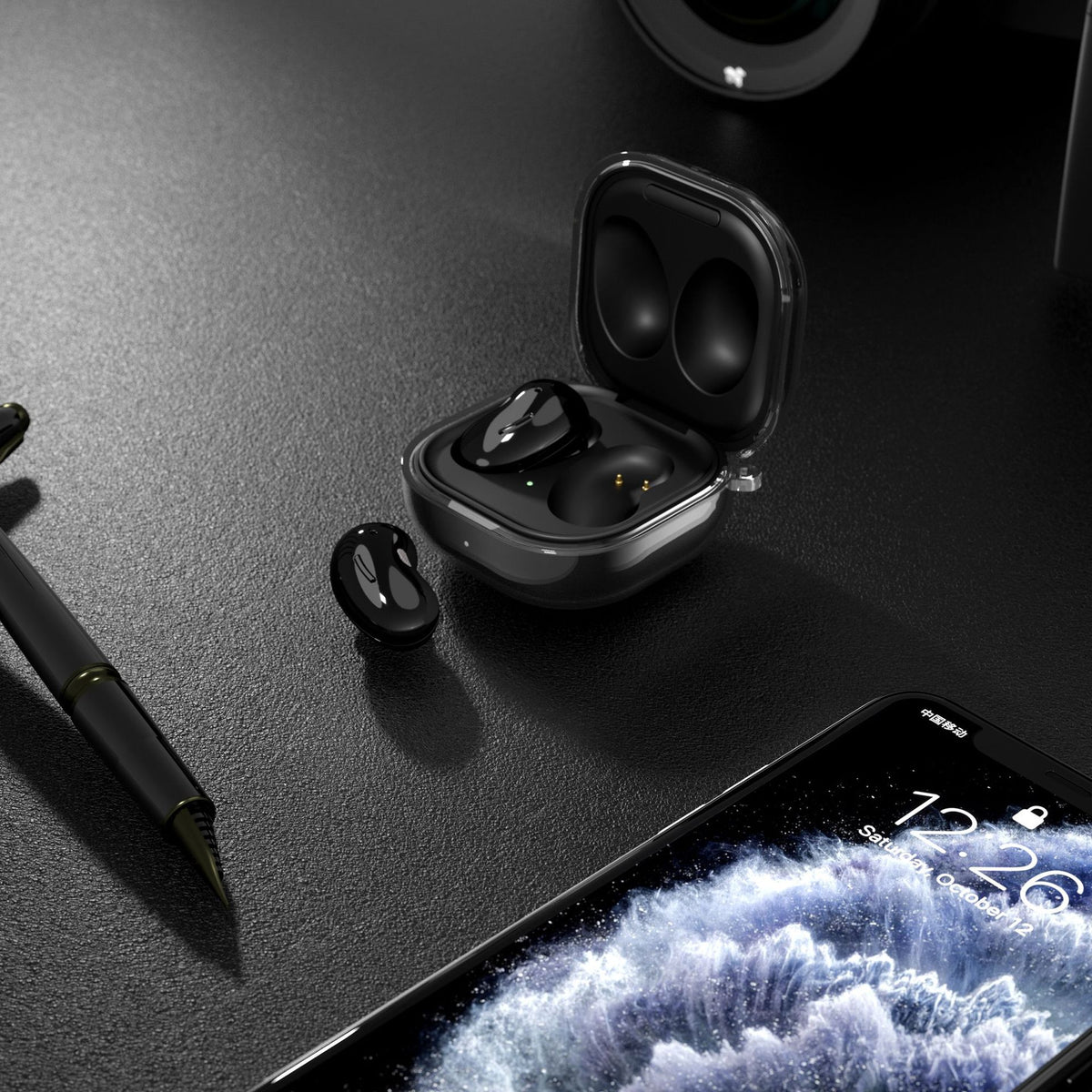 Boîtier d'oreille transparent Bluetooth