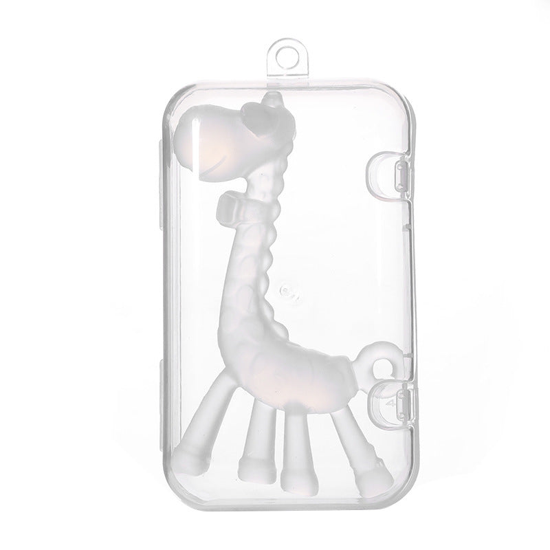 Bébé liquide Giraffe Teether Safe Silicone Nano Molar Rod