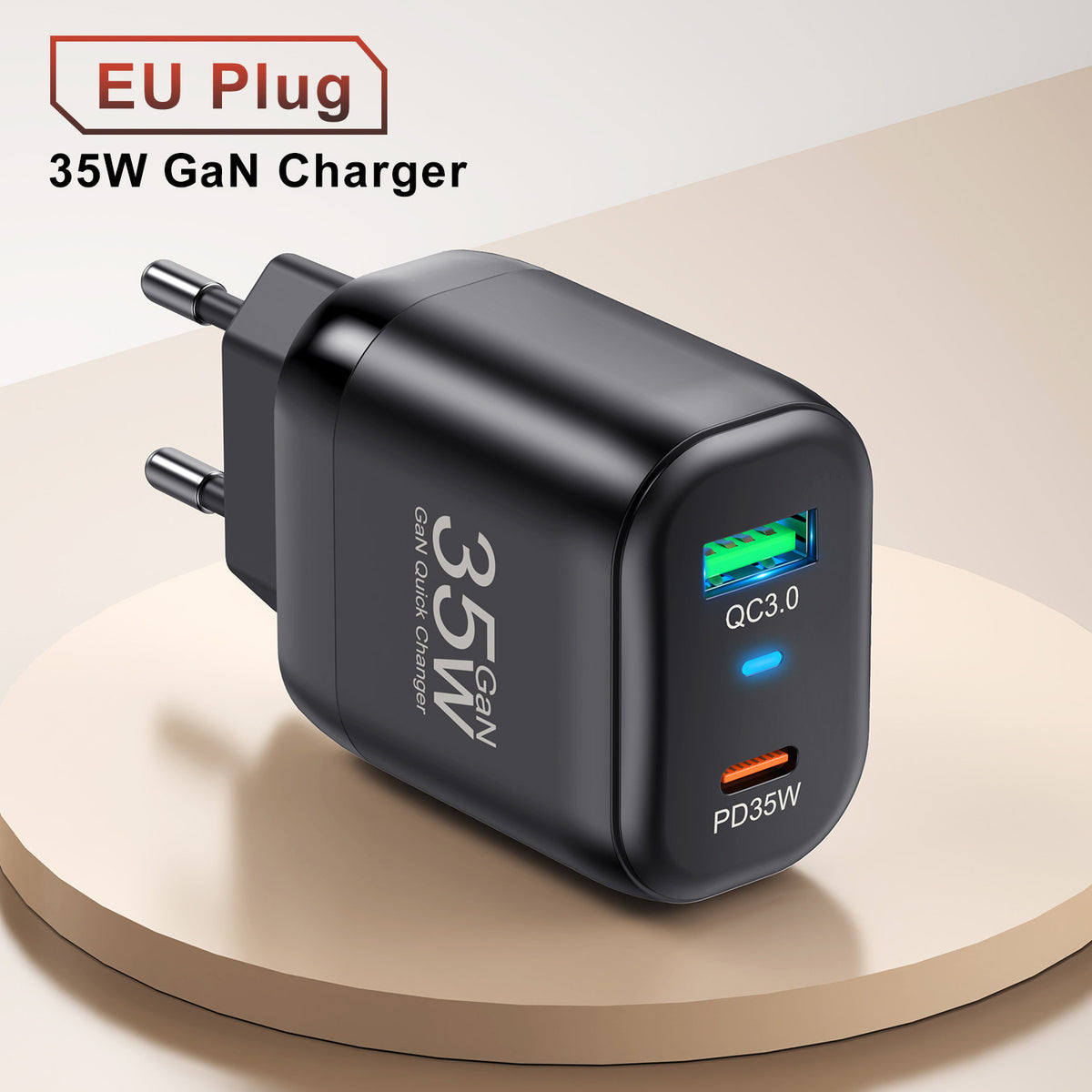 Chargeur Nitride Gallium 35W Charge rapide