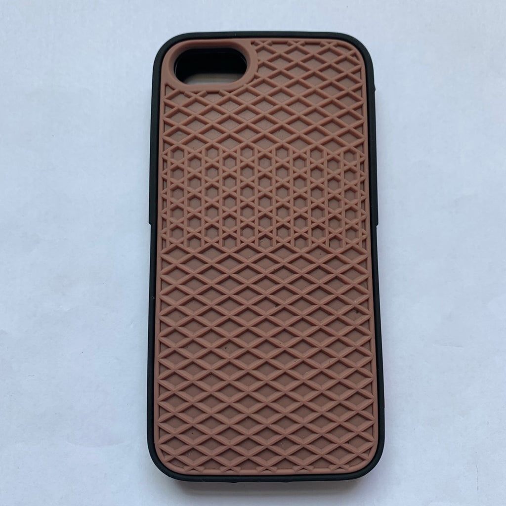Étui de téléphone en silicone à semelle de gaufre