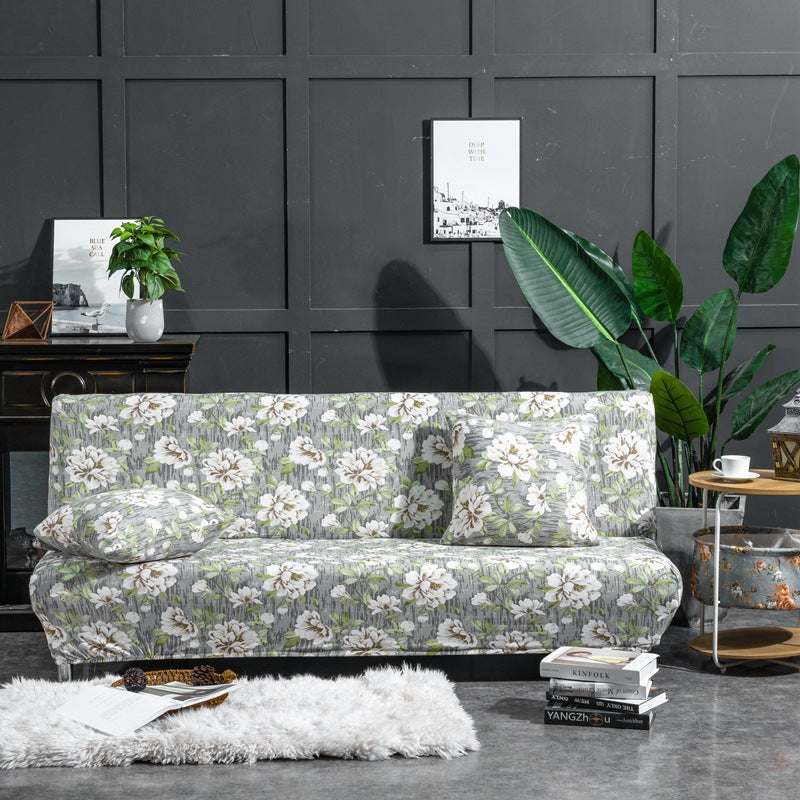 Couverture canapé-lit double stretch sans accoudoirs