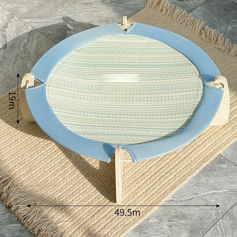 Mat de refroidissement Rattan d'été Grand lit de chat