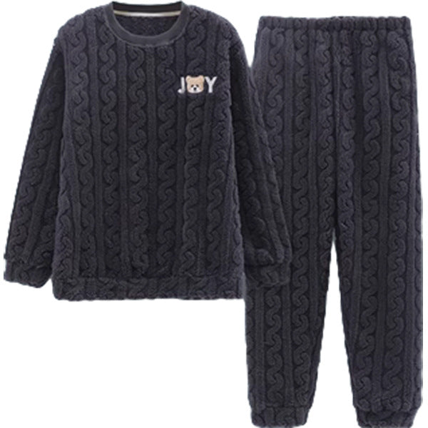 Coupe de pyjama en velours de corail épais pour hommes