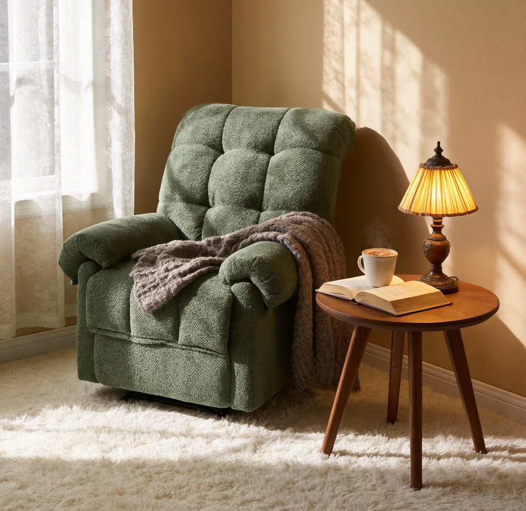 Chaise inclinatrice verte