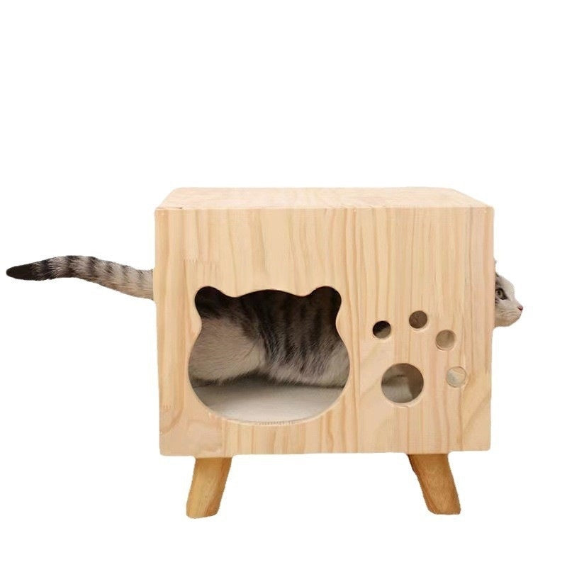 Cat Lit Cat Jouer carré tabouret Table de nuit créative