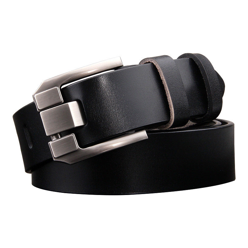 Ceinture de cowhide à épingle antique pour hommes