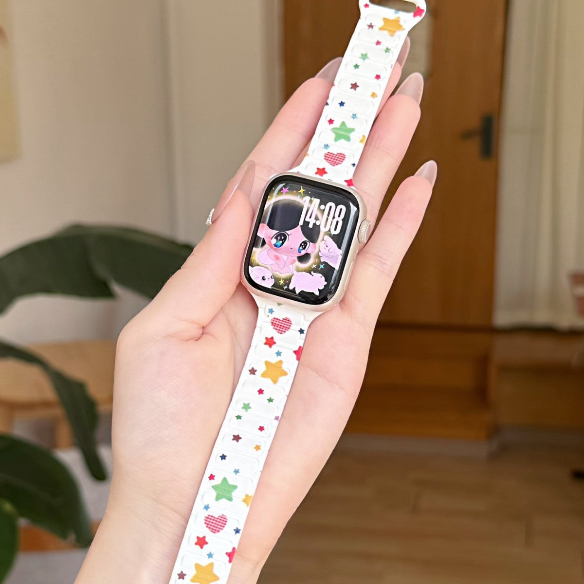 Bracelet de montre magnétique en silicone élégant et minimaliste
