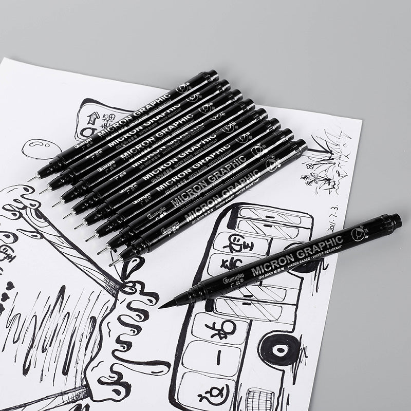 Comic stylo très fin peint à la main