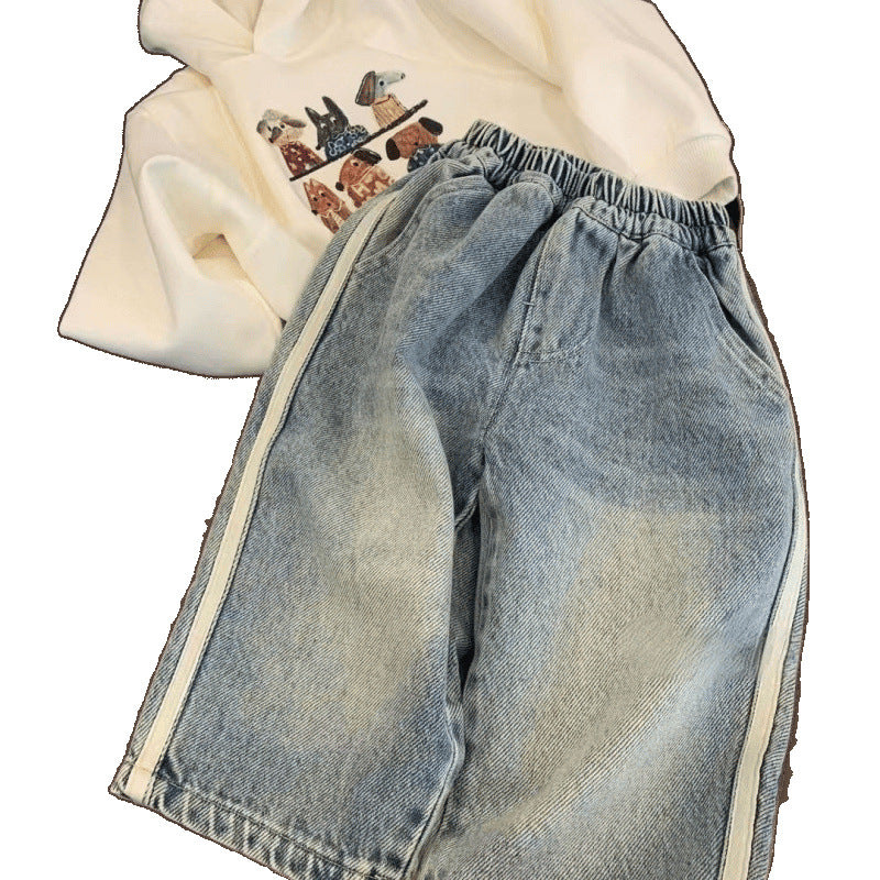 Jeans pour enfants, printemps et automne