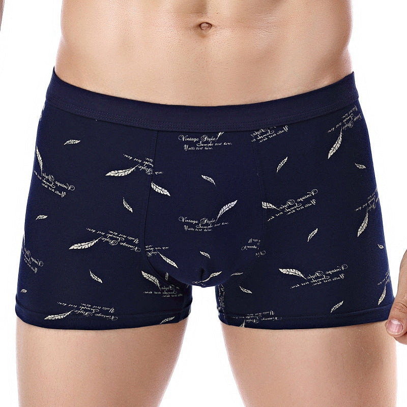 Pure Cotton U Convex Boxer Slips Mid-waist Sous-vêtements