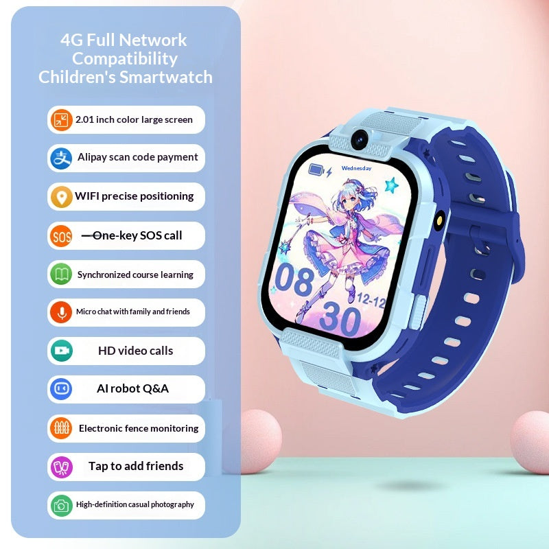 All-network 4G Smart Android Téléchargeable Kids Watch Phone