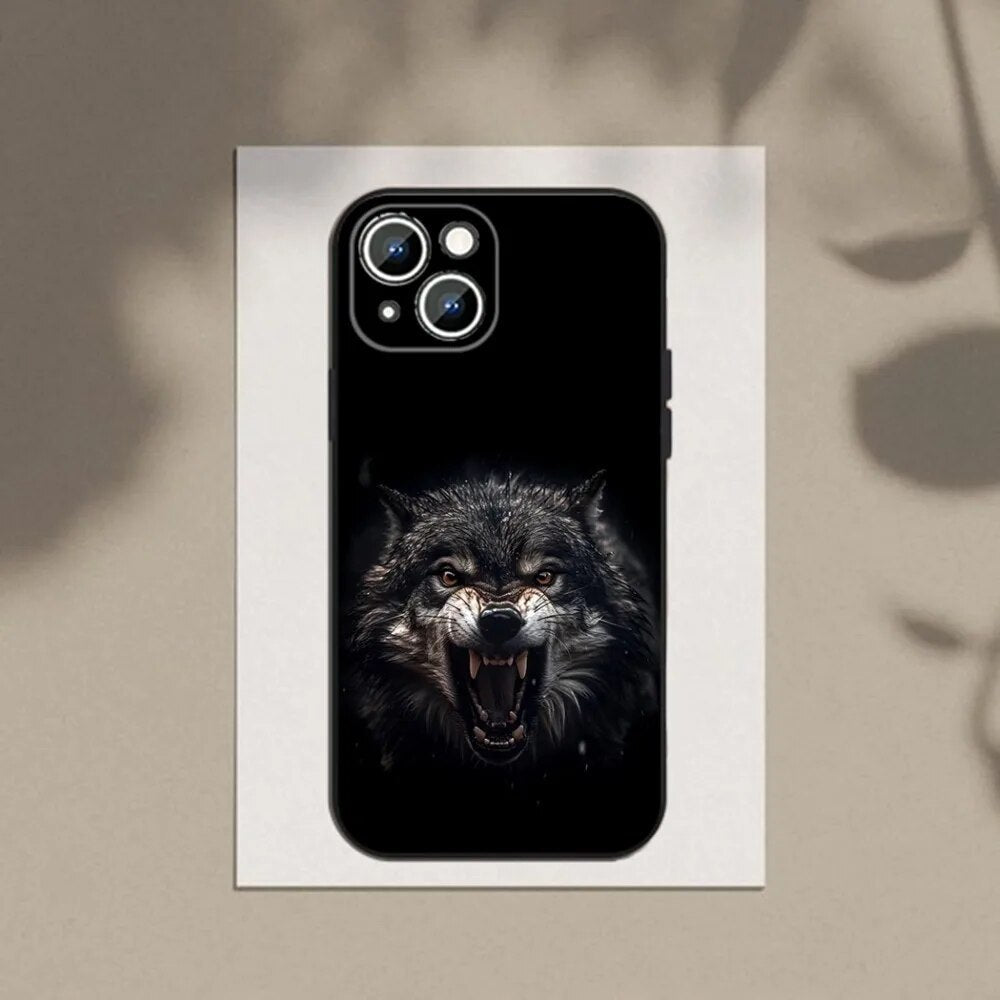 Les yeux dominants Wolf Soft Shell Phone Case