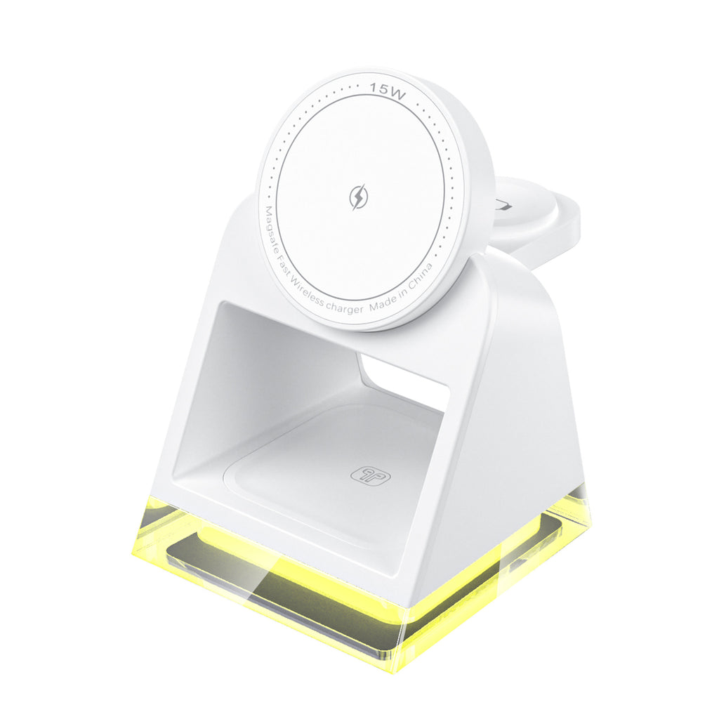 Chargeur magnétique tactile sans fil trois en un