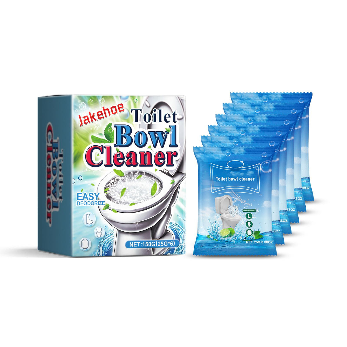 JAKEHOE Poudre de nettoyage de bol de toilette en mousse