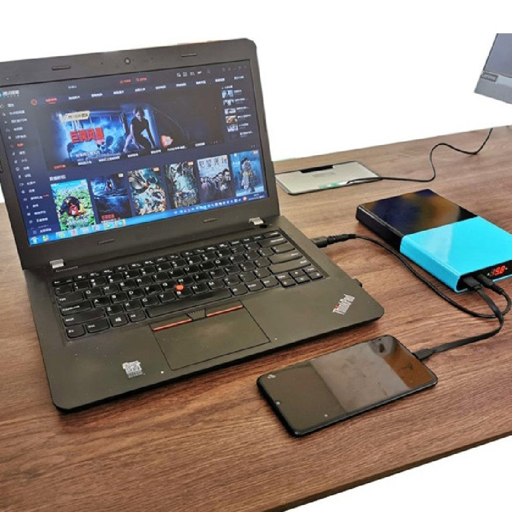 Alimentation mobile sans soudure pour ordinateur portable avec boîte à batterie