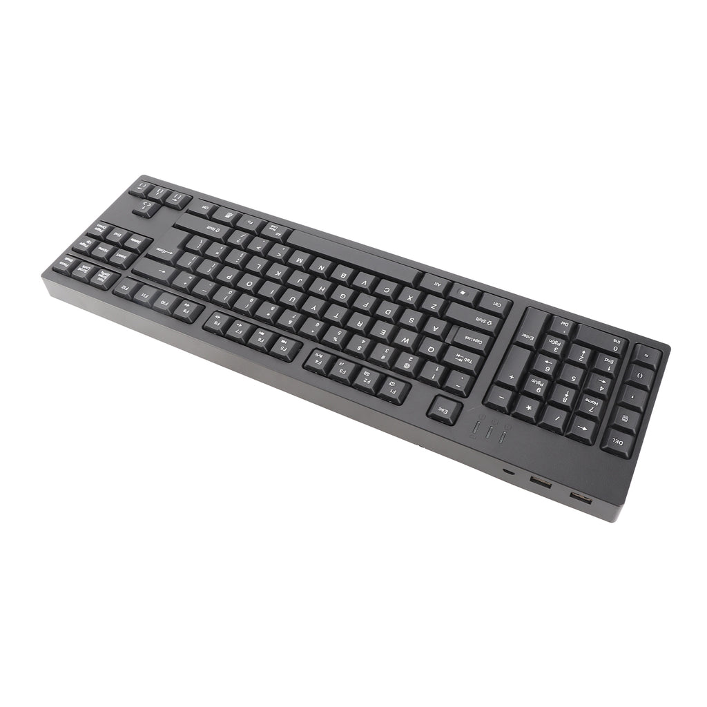 Clavier main gauche Ergonomic Full Size Dual USB Interface 109 clés Clavier pour ordinateur