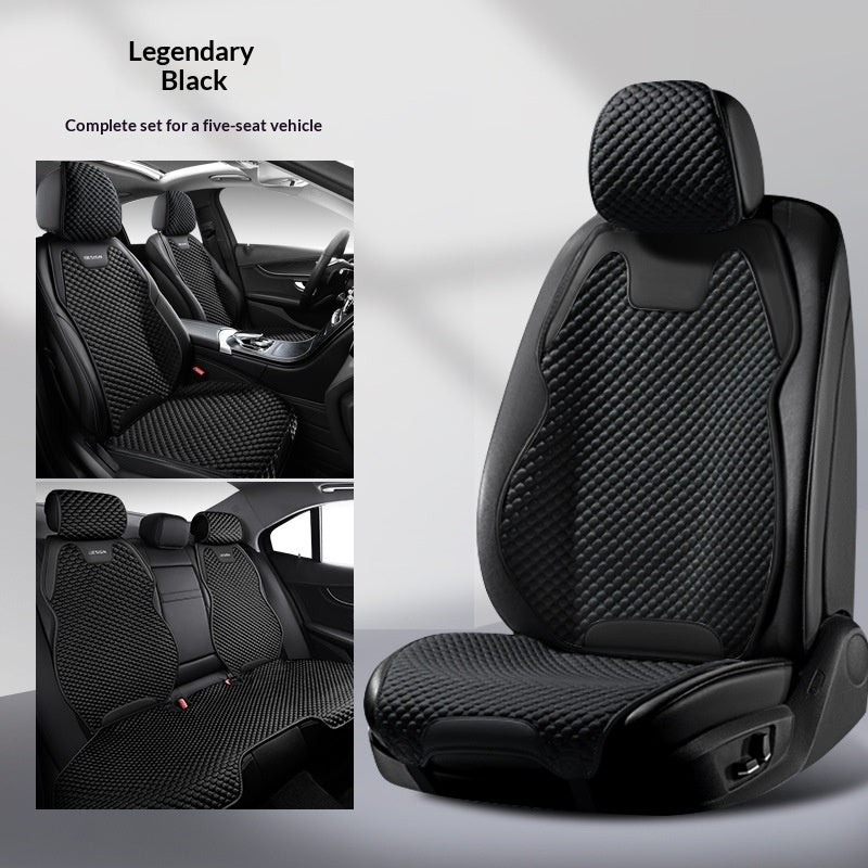 Coussin de siège de voiture respirant en soie glacée
