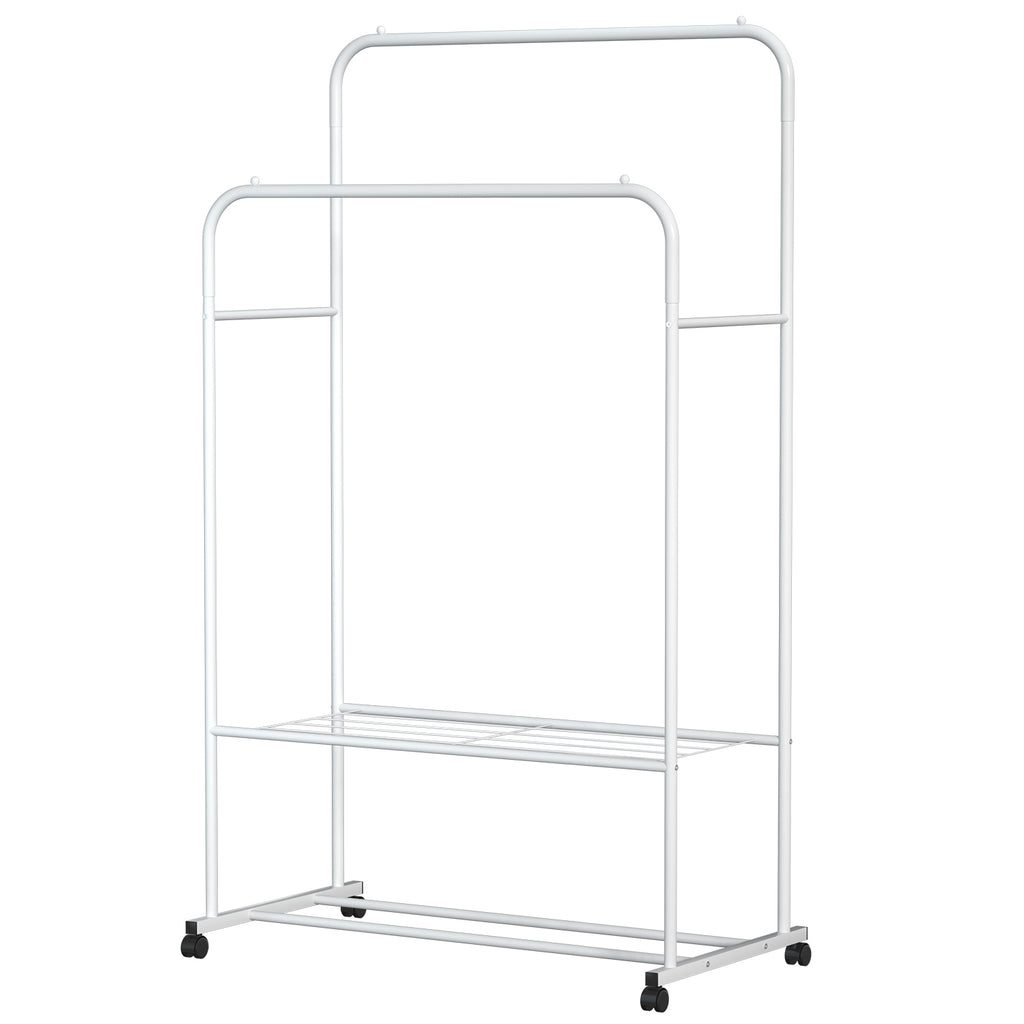 1Pc Vêtements pendaison Rack Vêtements pendaison Rail Oreiller Chaussures Affichage Organisateur Stand Rolling
