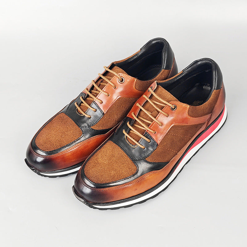 Chaussures en cuir britannique casual style rétro