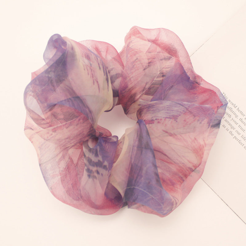 Chiffon surdimensionné Organza Printemps et Été Accessoires de cheveux simples