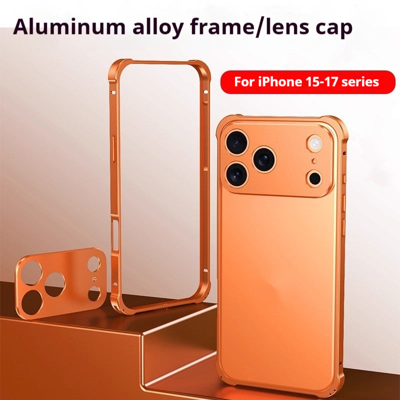 Coque de téléphone mobile avec boucle de hippocampe et quatre coins cadre en métal anti-drop