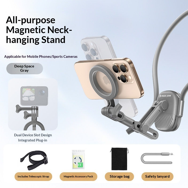 Support téléphonique monté sur le cou pour l'équipement de tournage de la première personne Perspective