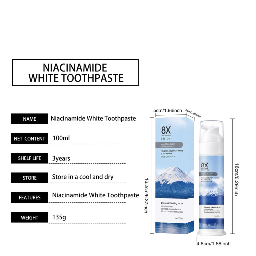 Niacinamide Dentifrice blanchissant 1 00ml 1 boîte