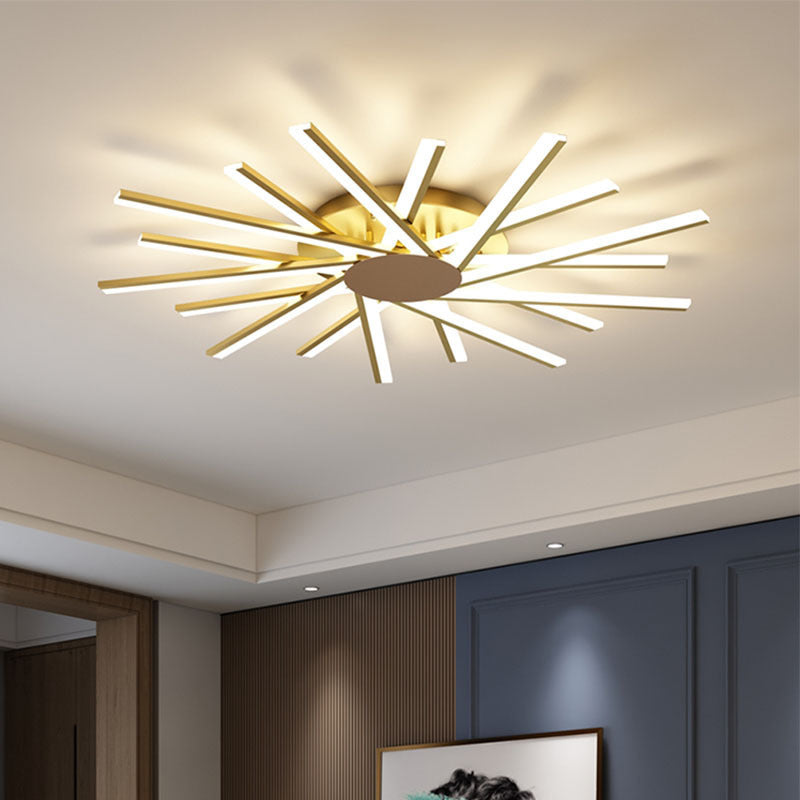 Lampe de plafond à LED moderne simple pour usage domestique