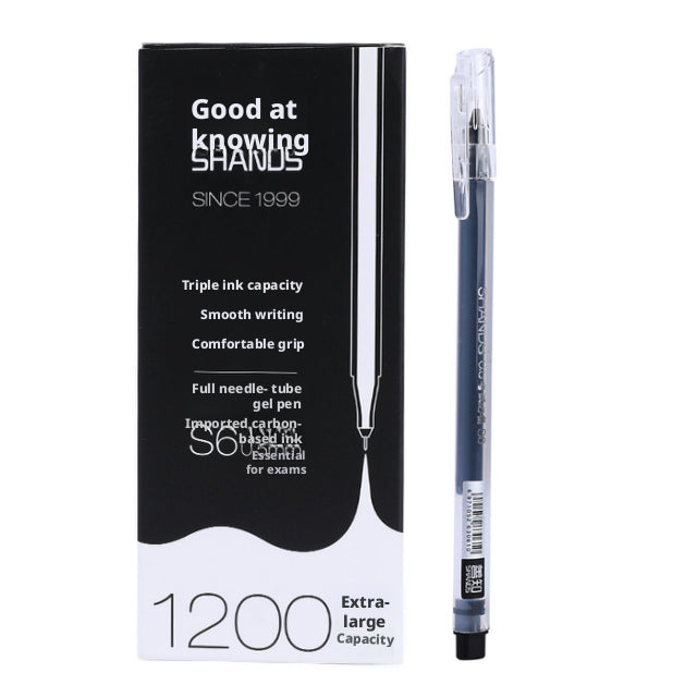 Pinceau à écrire Neng géant stylo-noir-12 pcs