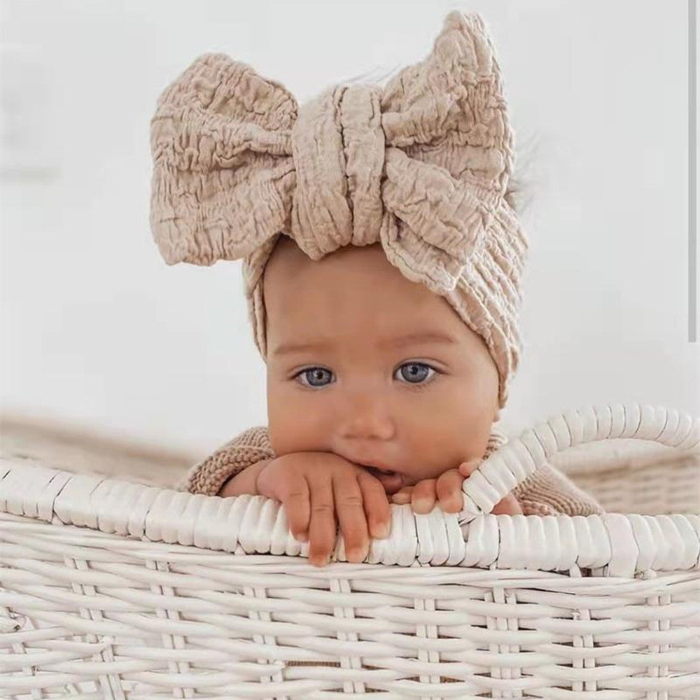 Bricolage Bowknot enfants bande de tête haute élastique