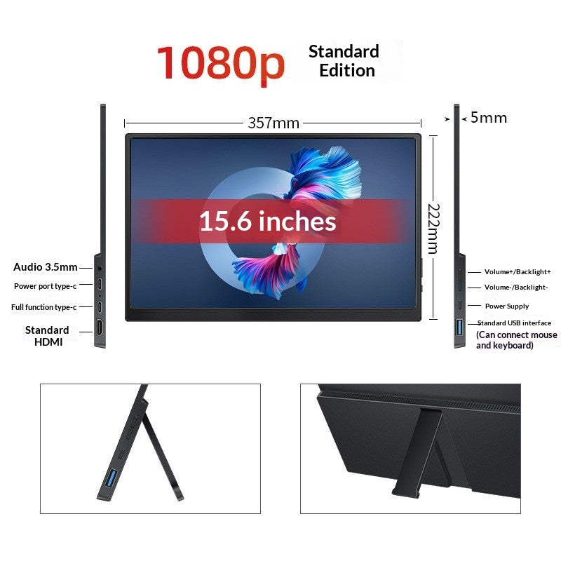 Écran d'extension de téléphone de moniteur portable Ordinateur portable écran secondaire