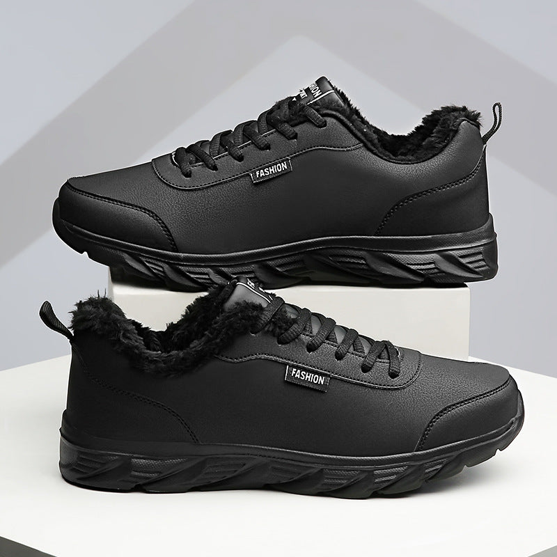 Hommes Sneakers Chaussures de sport chaud d'hiver avec peluche