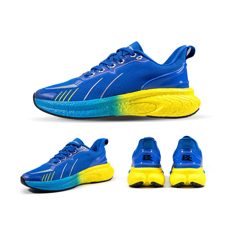 Popcorn Épaisseur Semelle Léger Flying Woven Chaussures de course