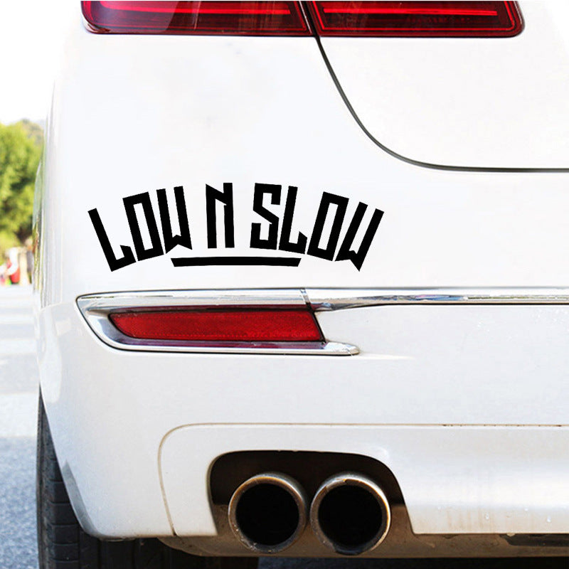 Stickers Voiture Personnalisé Basse Vitesse et Vitesse Lente Convient aux corps de fenêtre