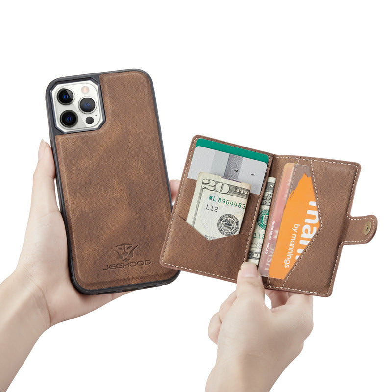 Rétro Split de téléphone magnétique Flip couverture arrière