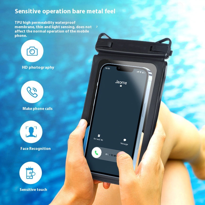 Double Compartiment Téléphone Sac imperméable pour la natation de plage