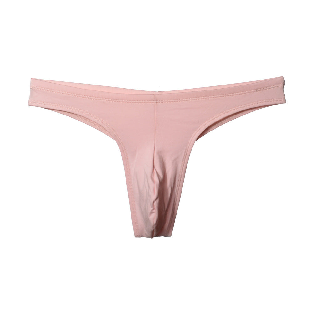 European And American Low Waist Cotton U Sac Sous-vêtements Hommes