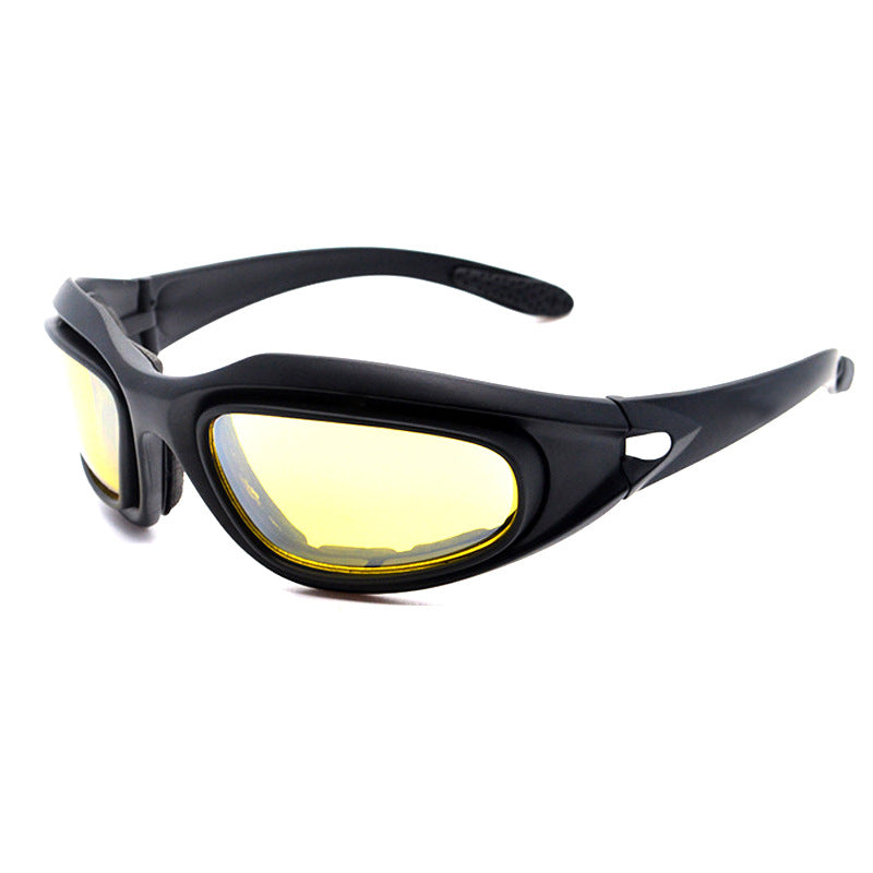 Lunettes de soleil Polarized Tactical Cyclisme Extérieur Vision de nuit Lunettes de soleil étanches à la poussière
