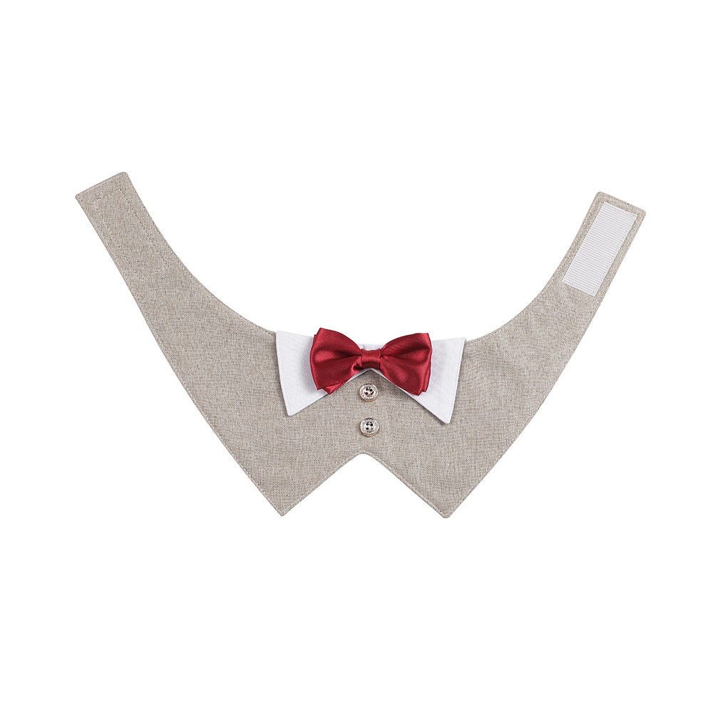 Écharpe de Triangle de Bib Velcro Pet de style britannique