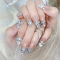 Glamorous Rhinestone Finished Portable Nails Sweet Beautiful Bride