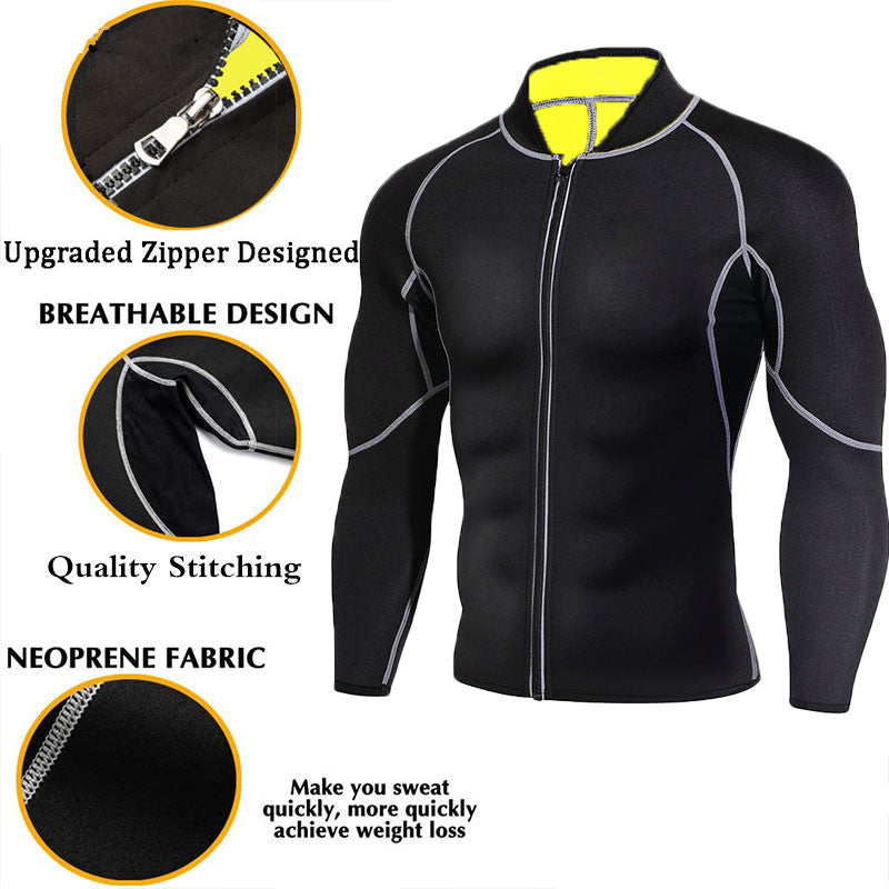 Costume sport sport de course pour hommes Yoga Sauna Fitness