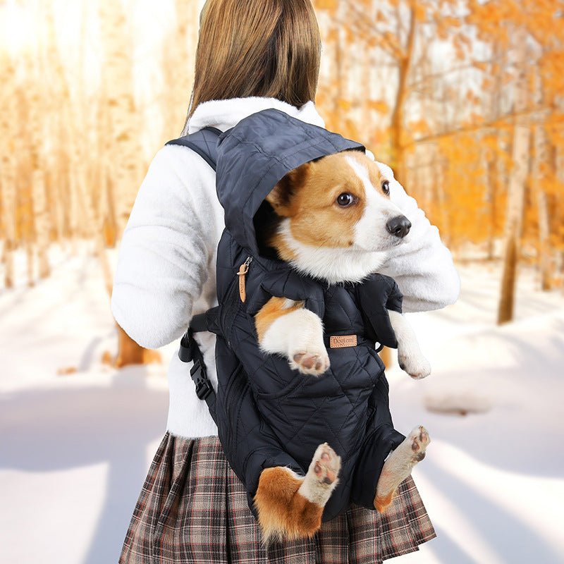 Sac à dos extérieur pour chien Sac à matelas épais d'hiver