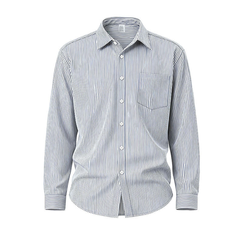 Chemise à laque rayée pour hommes, taille Plus