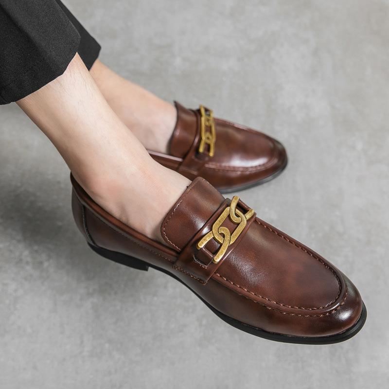 Chaussures en cuir décontracté de style britannique